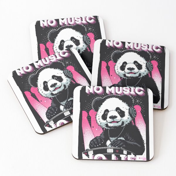Item preview, PANDA DJ NO MUSIC NO LIFE designed and sold by lebarbu.