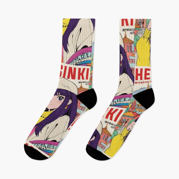 Item preview, Helsinki Finland Retro Anime Girl 80s Vintage Travel designed and sold by Retro-Anime9.