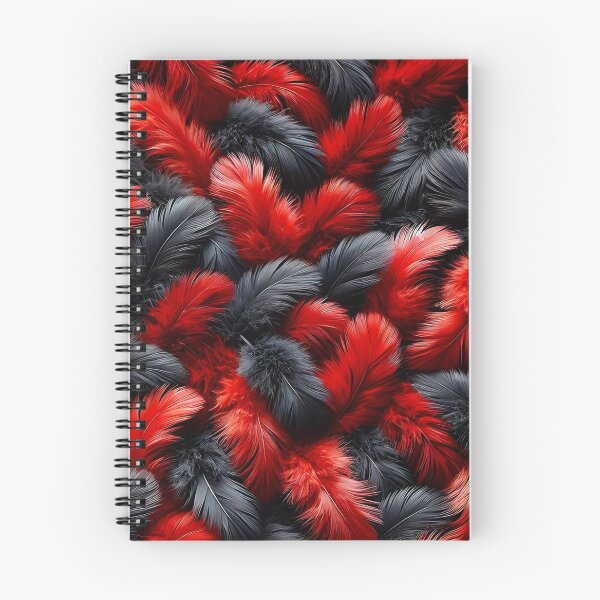 Item preview, Black And Red Feathers Pattern designed and sold by PuuuurfectAngel.