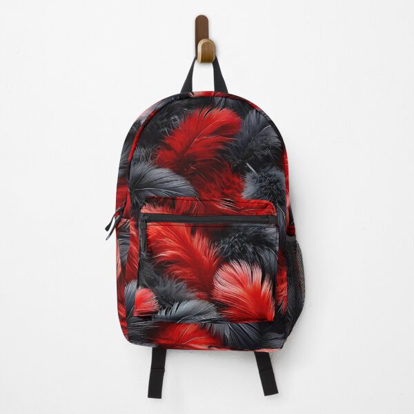 Item preview, Black And Red Feathers Pattern designed and sold by PuuuurfectAngel.