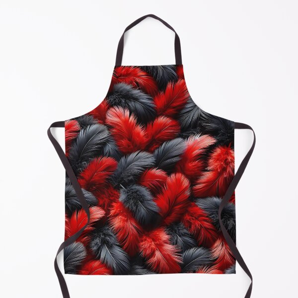 Item preview, Black And Red Feathers Pattern designed and sold by PuuuurfectAngel.