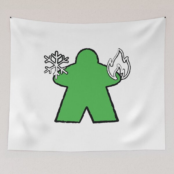Item preview, Green Elementalist Meeple! designed and sold by BaronsGames.
