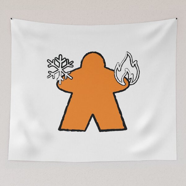 Item preview, Orange Elementalist Meeple! designed and sold by BaronsGames.