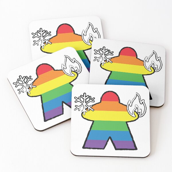 Item preview, Rainbow Elementalist Meeple! designed and sold by BaronsGames.