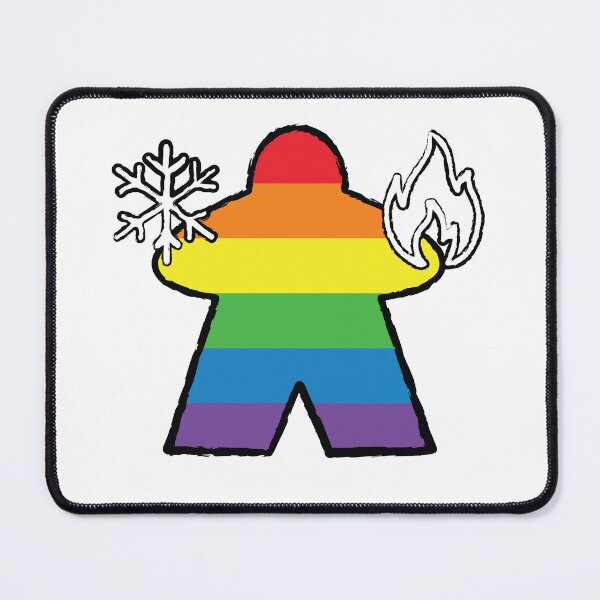 Item preview, Rainbow Elementalist Meeple! designed and sold by BaronsGames.