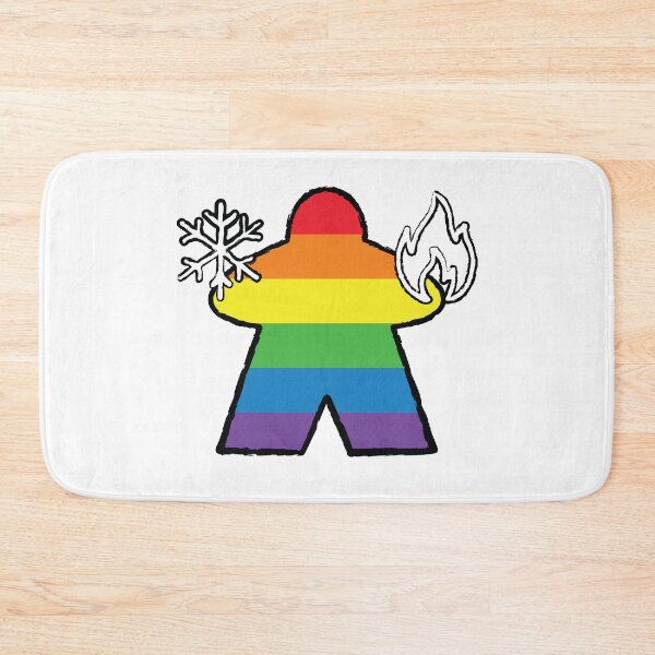 Item preview, Rainbow Elementalist Meeple! designed and sold by BaronsGames.