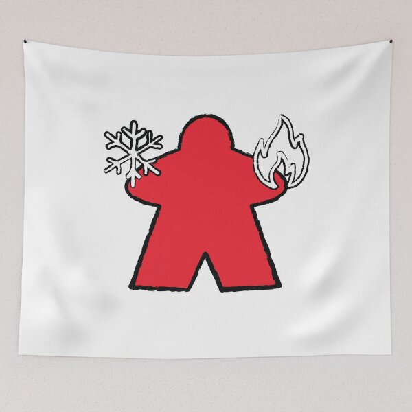 Item preview, Red Elementalist Meeple! designed and sold by BaronsGames.
