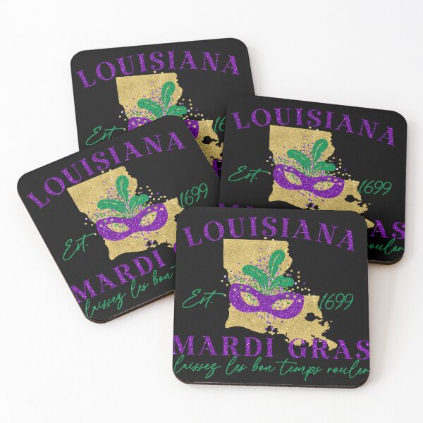Item preview, Mardi Gras Faux Glitter - Black BG designed and sold by FaeryNuff.