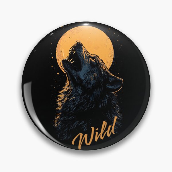 Item preview, Howling Wild Wolf Under Moonlight - Fun and Fierce Design designed and sold by wahyuart21.