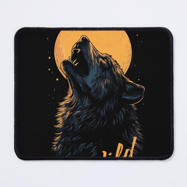 Item preview, Howling Wild Wolf Under Moonlight - Fun and Fierce Design designed and sold by wahyuart21.