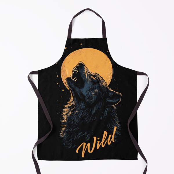 Item preview, Howling Wild Wolf Under Moonlight - Fun and Fierce Design designed and sold by wahyuart21.