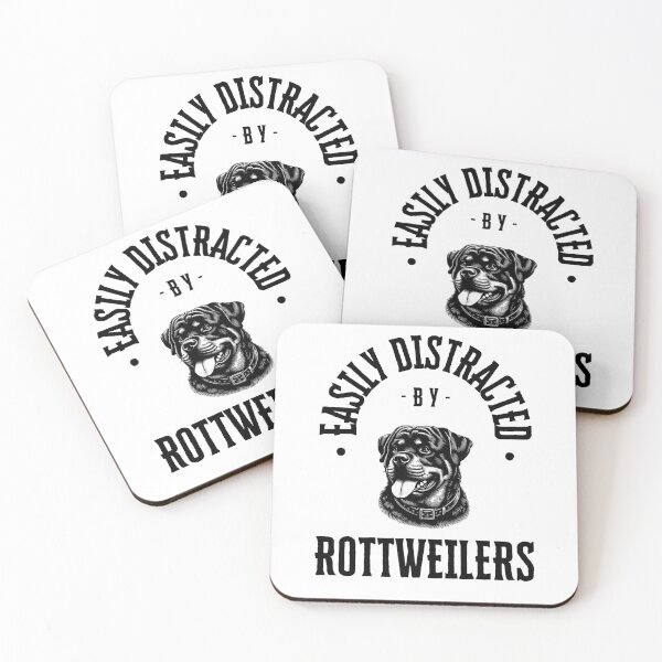 Item preview, Easily Distracted by Rottweilers designed and sold by CuteDesignables.