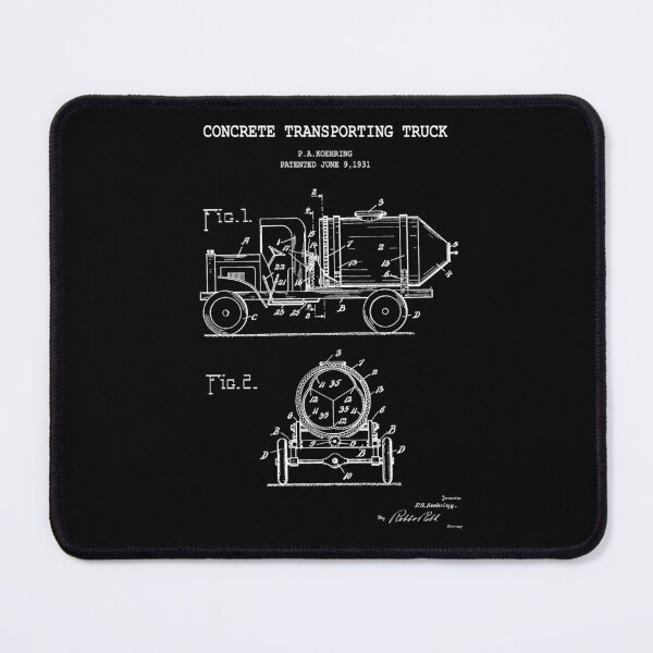 Item preview, Concrete Transporting Truck designed and sold by PATENT PRINTS.