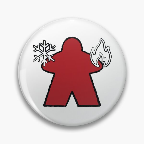Item preview, Ruby Elementalist Meeple! designed and sold by BaronsGames.