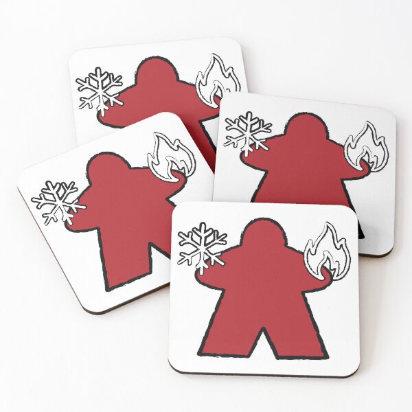 Item preview, Ruby Elementalist Meeple! designed and sold by BaronsGames.