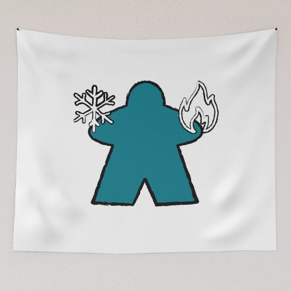 Item preview, Teal Elementalist Meeple! designed and sold by BaronsGames.