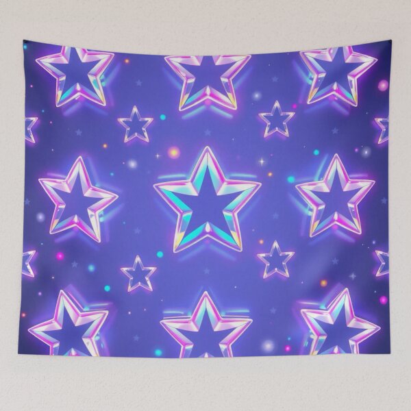 Item preview, Estrellas holográficas moradas designed and sold by vstronaut1.