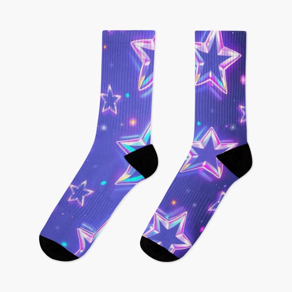 Item preview, Purple Holographic Stars designed and sold by vstronaut1.