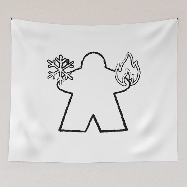 Item preview, White Elementalist Meeple! designed and sold by BaronsGames.