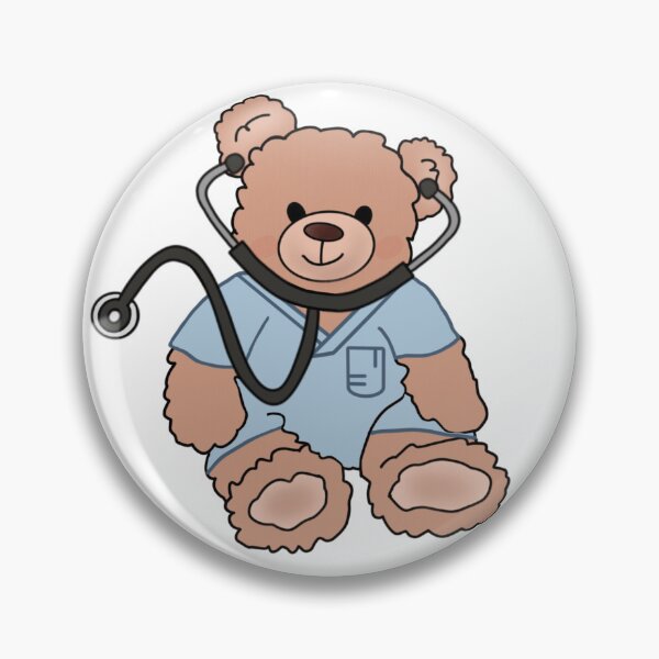 Item preview, Nurse Teddy Bear Sticker designed and sold by CozyCrafts04.