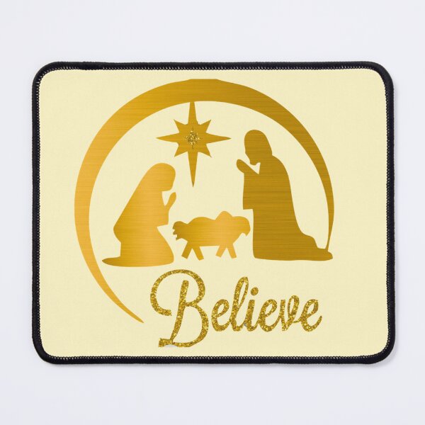 Item preview, Merry Christmas Nativity Scene, Gold designed and sold by FancyQueen.