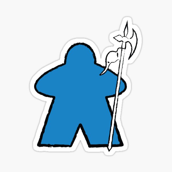 Item preview, Blue Halberdier Meeple! designed and sold by BaronsGames.