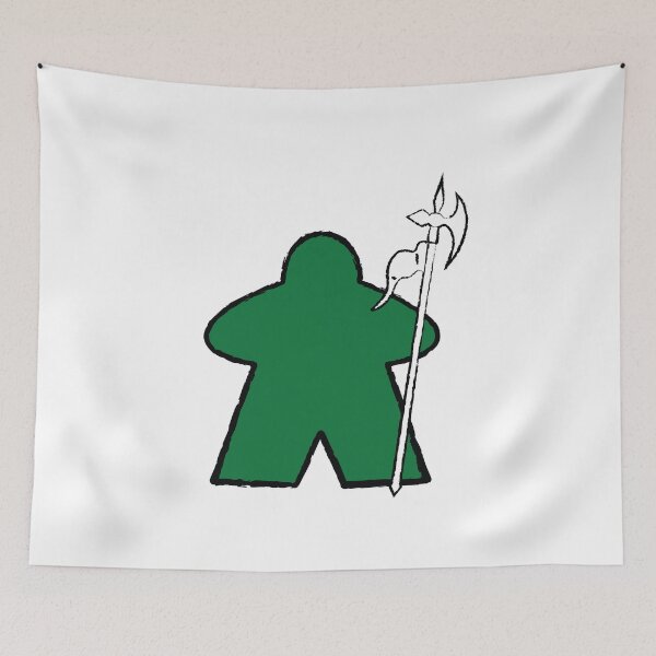 Item preview, Emerald Halberdier Meeple! designed and sold by BaronsGames.