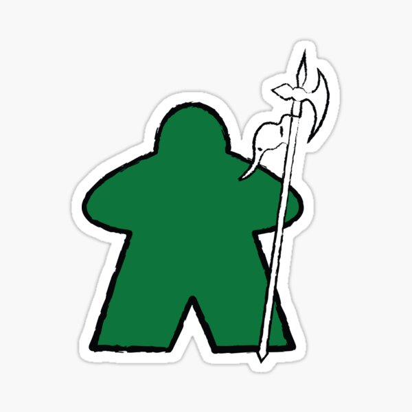 Item preview, Emerald Halberdier Meeple! designed and sold by BaronsGames.