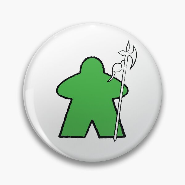 Item preview, Green Halberdier Meeple! designed and sold by BaronsGames.