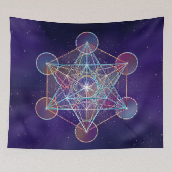 Item preview, Metatron's Cube Sacred Geometry designed and sold by k9printart.