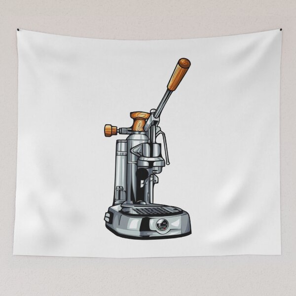 Item preview, La Pavoni Pop Art Espresso Machine Print - Retro Coffee Lover Decor designed and sold by murakamisstudio.