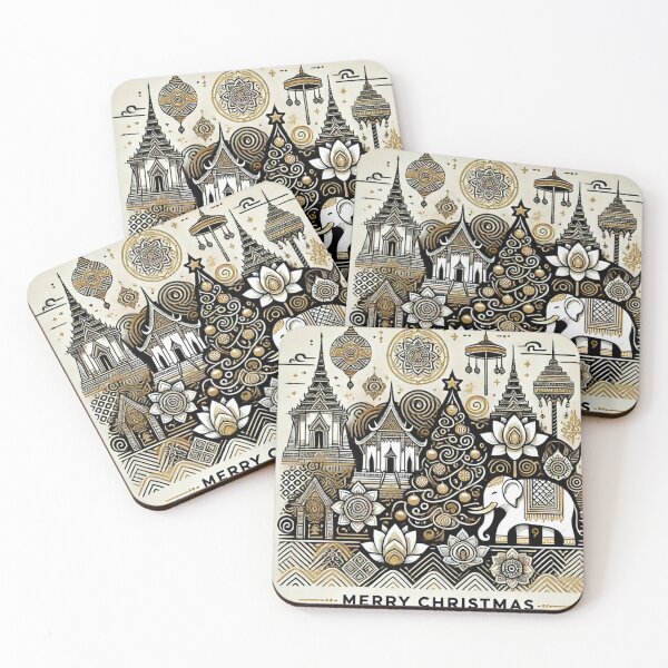 Item preview, Thai-Inspired Christmas Scene designed and sold by AonTH9.