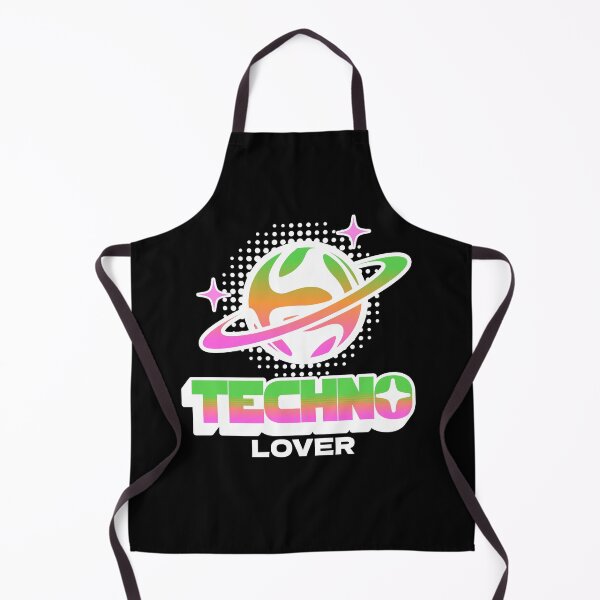 Item preview, TECHNO - Lover Y2K Vibes (White) designed and sold by Discothreadz.