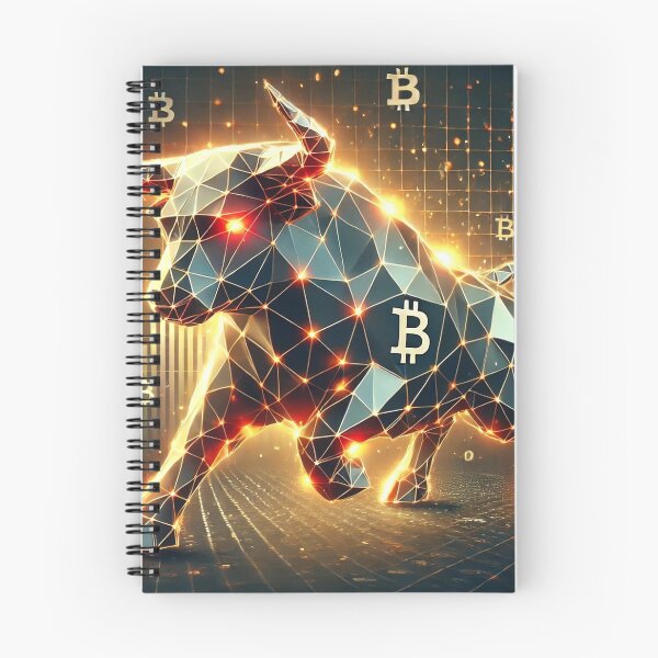 Item preview, Bitcoin Bull: The Symbol of Market Strength designed and sold by photoparadise22.