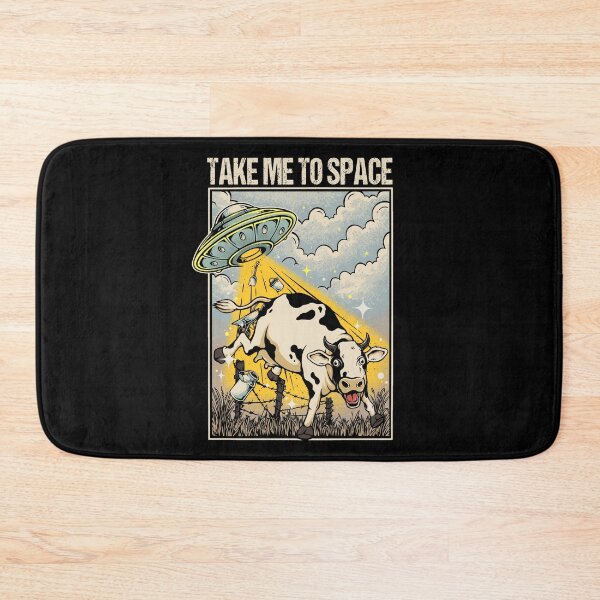 Item preview, Take Me to Space - Alien Cow Abduction designed and sold by Slikfreakartworks.