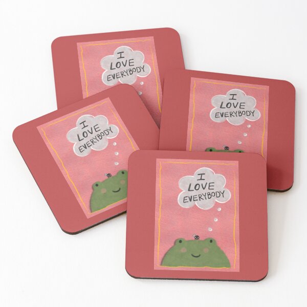 Item preview, "I Love Everybody" Frog w/ Happy Fly On Head - Shirts, Mugs, & More designed and sold by PatrickTheFrog.