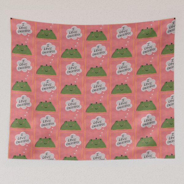 Item preview, "I Love Everybody" Frog w/ Happy Fly On Head - Shirts, Mugs, & More designed and sold by PatrickTheFrog.