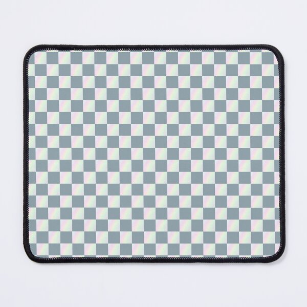 Item preview, Grey iridescent checkerboard photo pattern | gray checker designed and sold by lausn.