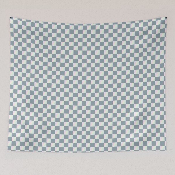 Item preview, Grey iridescent checkerboard photo pattern | gray checker designed and sold by lausn.
