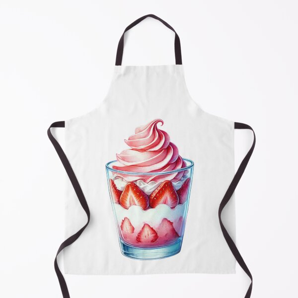 Item preview, Strawberry Parfait with Whipped Topping designed and sold by Little Care Studio.