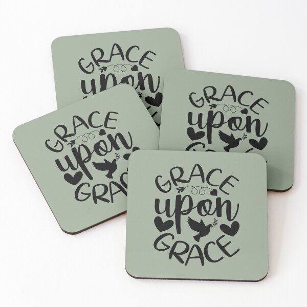 Item preview, Grace Upon Grace - John 1v16 designed and sold by simplydesignart.
