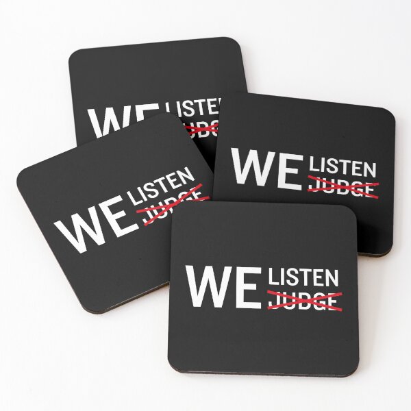 Item preview, We Listen and We Don't Judge designed and sold by ureggie.