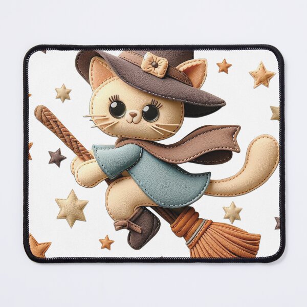 Item preview, Cute Kitty Witch fly upon the star designed and sold by Bspaces.