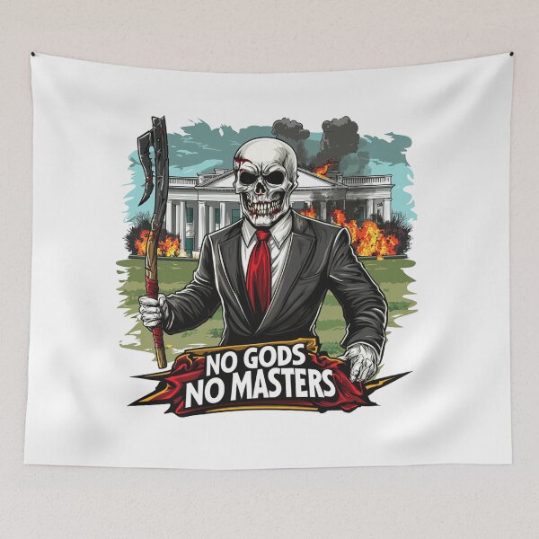 Item preview, No Gods No Masters Anarchy Anarchist designed and sold by LostSolace.