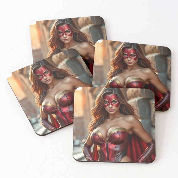 Item preview, Fierce Superheroine in the City designed and sold by DigitalTease.