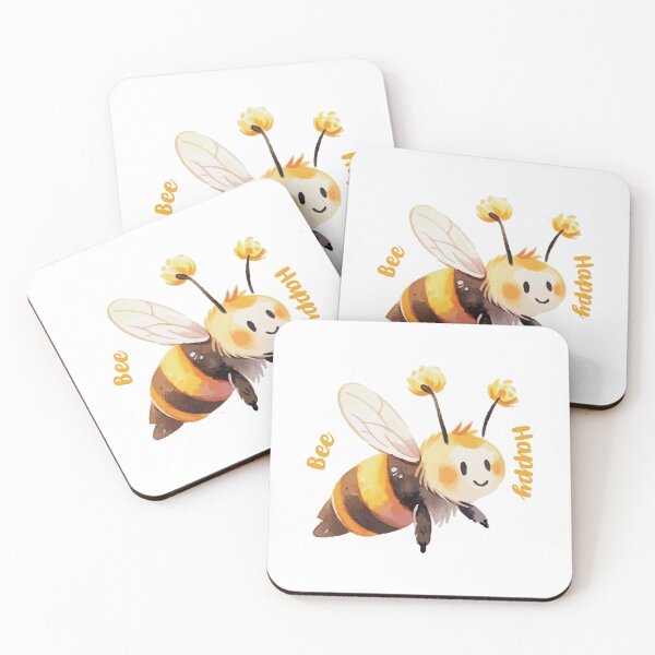 Item preview, Cheerful Bee Illustration designed and sold by sarahbidz.