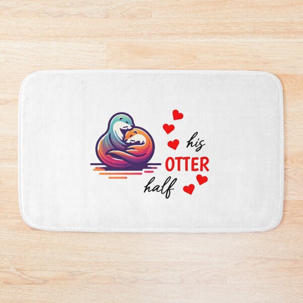 Item preview, Otter half love gift designed and sold by Slowerblue.