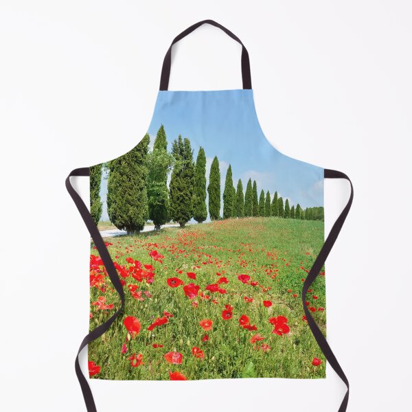 Item preview, Tuscany - Italy Poppy Fields with Pencil Pines designed and sold by Adam Gormley.