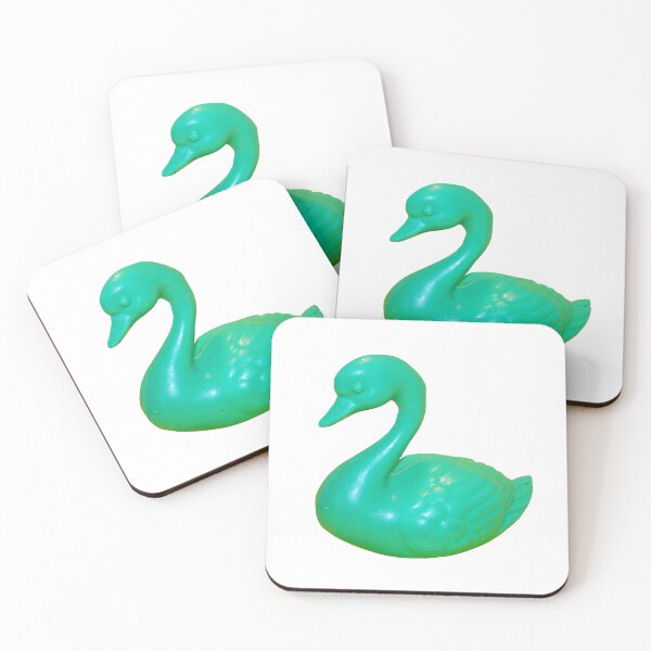 Item preview, Kitschy Green Swan Sticker designed and sold by Waters of Eden.