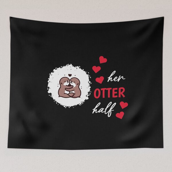 Item preview, Otter half love gift designed and sold by Slowerblue.